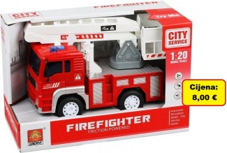 VATROGASNO VOZILO SA SVJETLOM I ZVUKOM